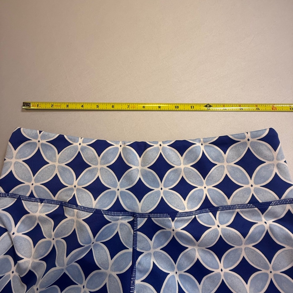 Crown & Ivy Curvy Geometric Activewear Leggings Plus Size 1X High Rise Workout - Picture 8 of 10